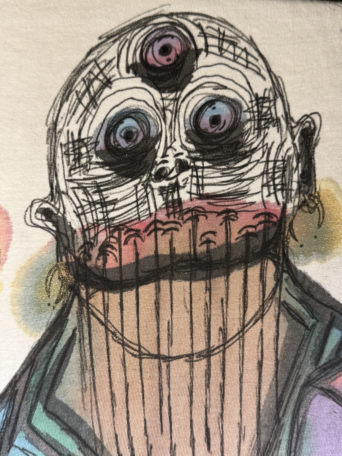 Expressive portrait detail from an original work by Irrix Screen