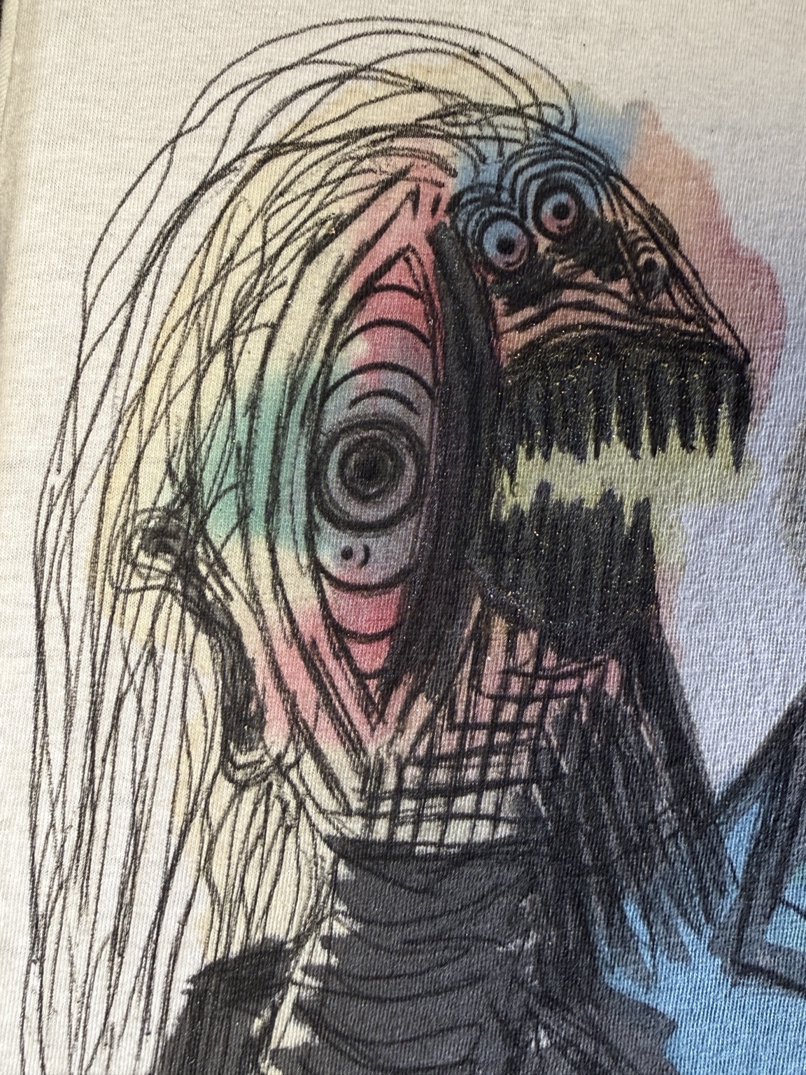 Profile figure detail from an original work by Irrix Screen