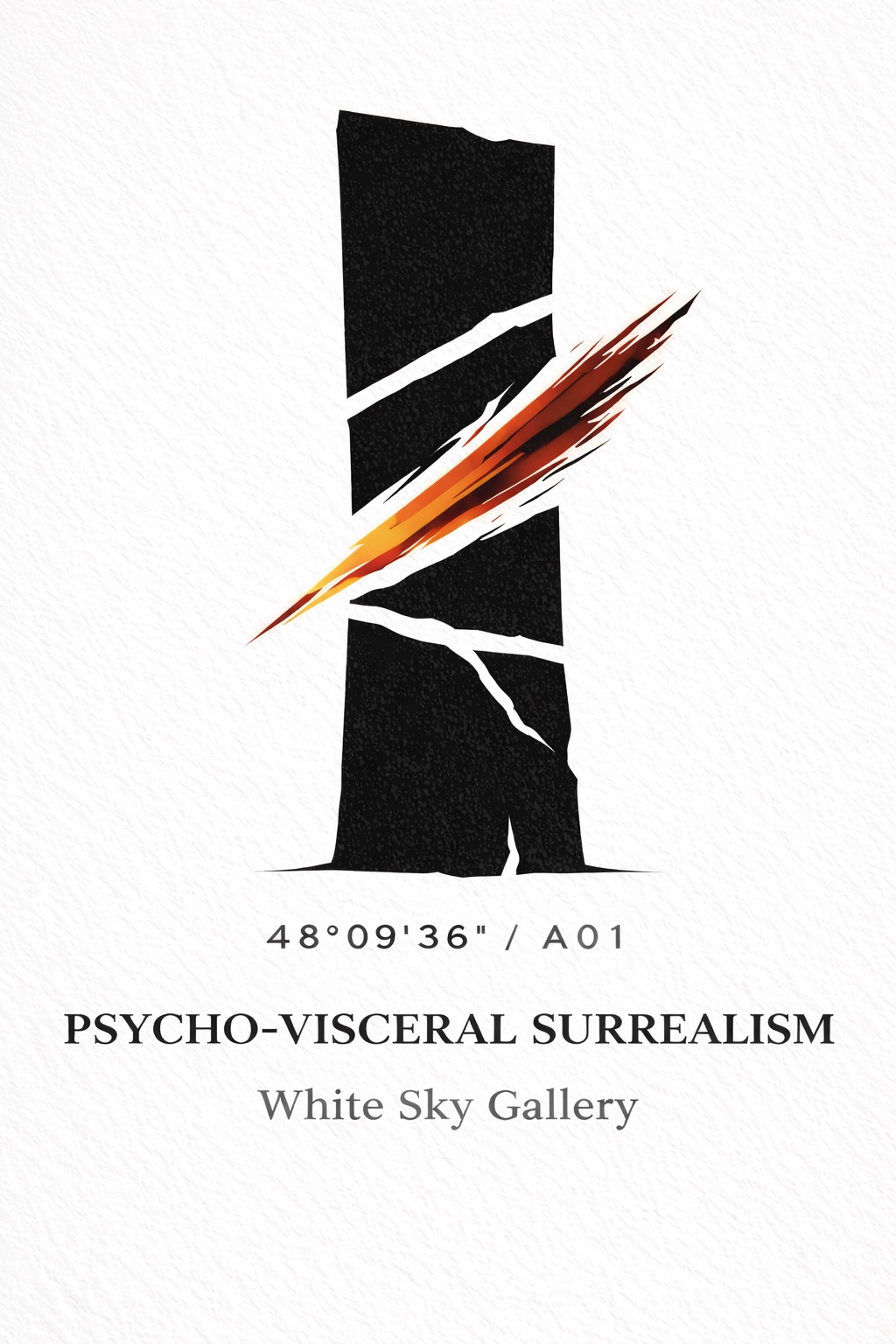 Psycho-Visceral Surrealism insignia in black, white, red and gold